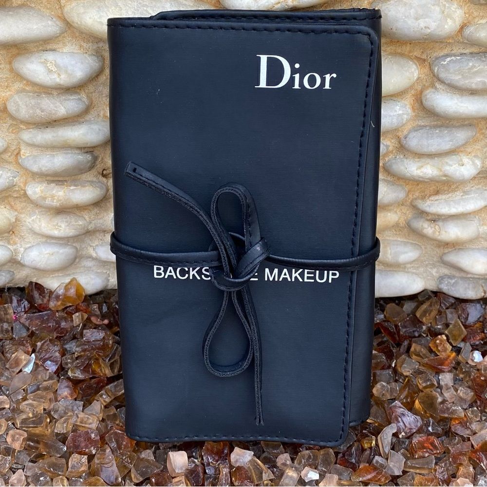NWOT Christian Dior Beauty Black Backstage Makeup, Makeup Brush Travel Pouch. - Picture 2 of 6